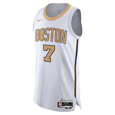 Jaylen Brown Boston Celtics City Edition Men's Nike Dri-FIT ADV NBA Authentic Jersey - White