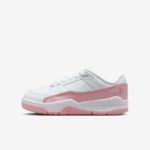 White/Medium Soft Pink