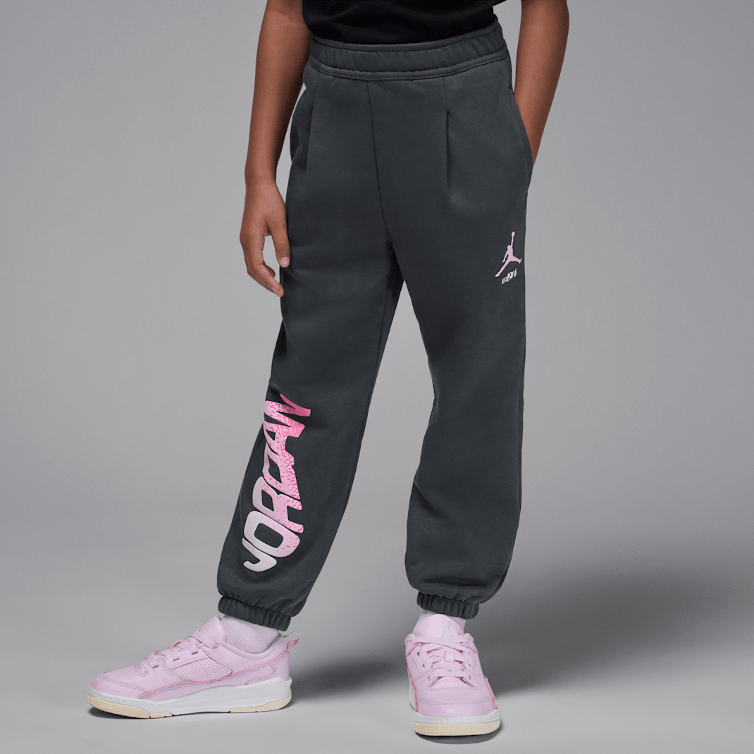 Jordan Jumpman Club Little Kids' Pleated Fleece Pants - Off Noir